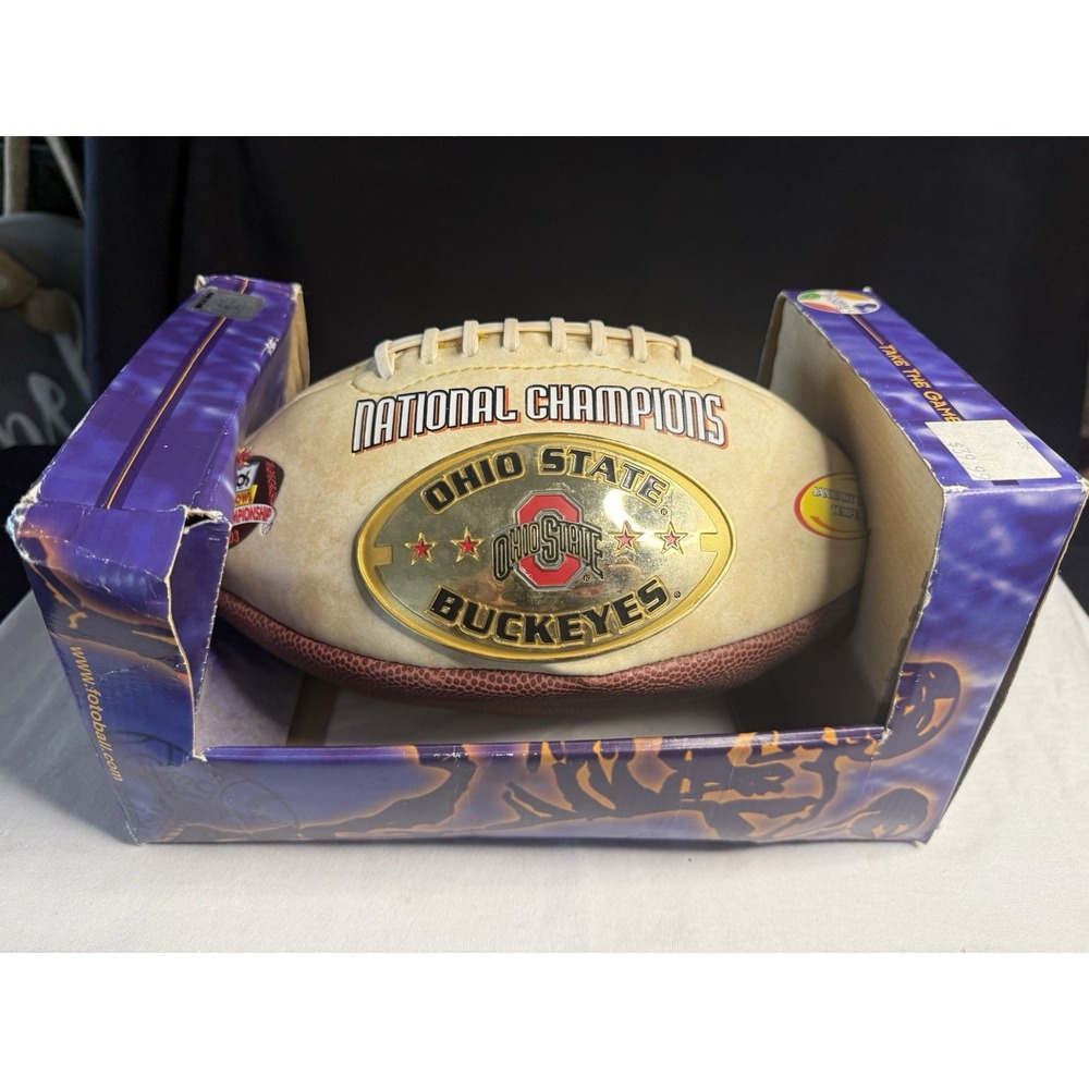 Ohio State Buckeyes 2003 National Champions Football Fotoball Limited Edition